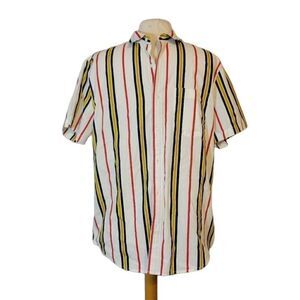 Men's forever 21 striped Button Up shirt Sz L